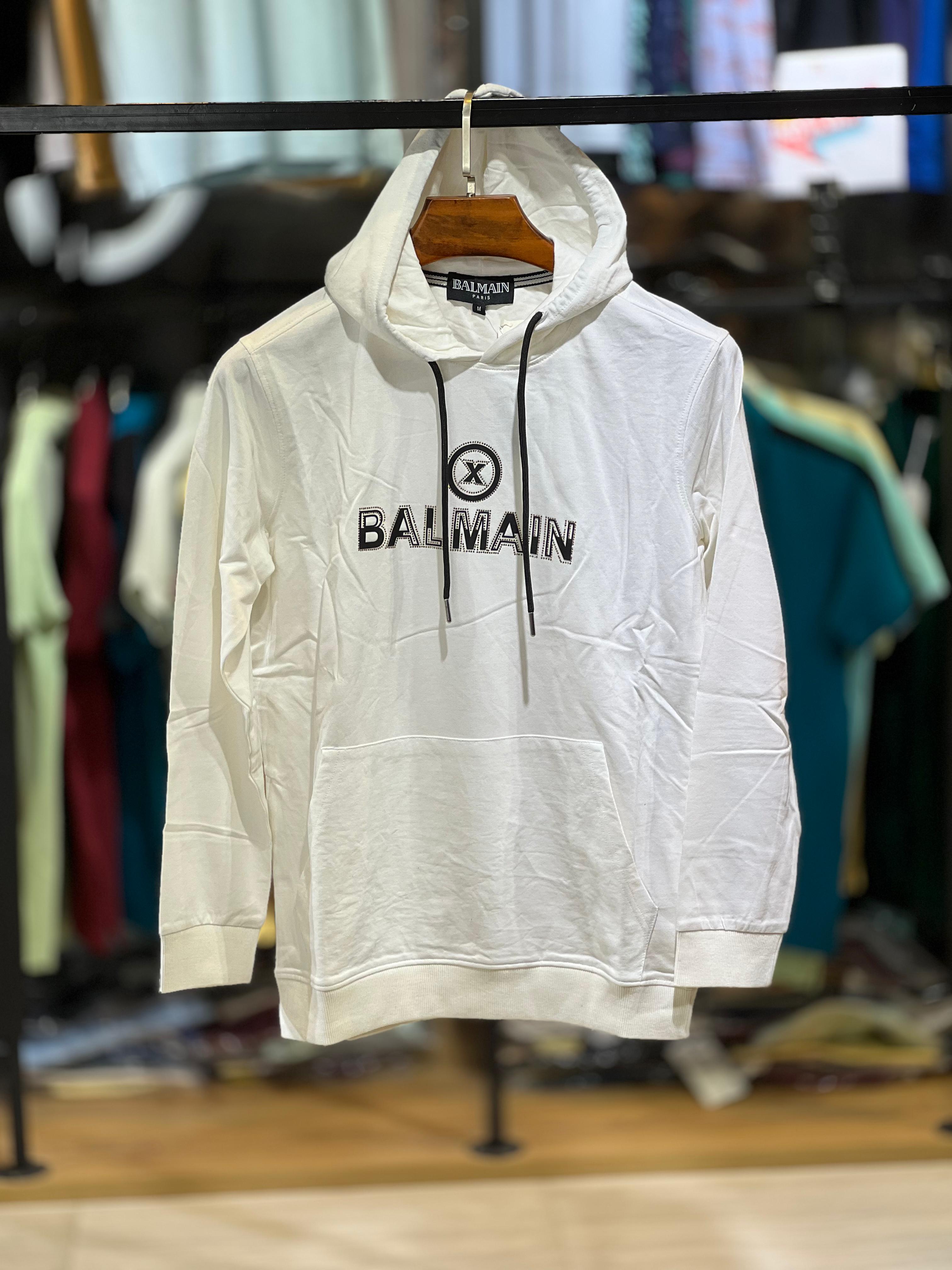 MENS PULLOVER HOODIE BALMAIN 01 COLOUR